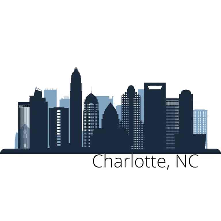 Charlotte NC City Skyline